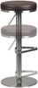 Wohnling Barhocker Edelstahl höhenverstellbare Sitzhöhe 57 - 82 cm braun Bild 4
