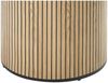 Esstisch rund Mattschwarz MDF mit Echtholzfurnier Eiche 100 cm Durchmesser Bild 2