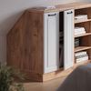 Küchenschrank für Dachschrägen R-Line Weiß Landhaus 60 cm mit 2 Türen, Schrankkorpus 60 cm Tiefe Vicco Bild 4