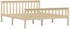 vidaXL Massivholzbett Helles Holz Kiefernholz 160x200 cm 283224 Bild 2