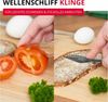 Westmark Buttermesser- & Dekoriermesser, 2 Stk. – Messer mit Wellenschliff & Schlitz-Struktur für Butterlocken, Garnieren, Schneiden – Silber, 15 cm Bild 4