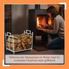 Relaxdays Faltbares Kaminholzregal aus Metall Bild 3