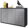 Vladon Sideboard Ben V3, Kommode mit 3 Türen und 2 Schubladen, Schwarz matt/Avola-Anthrazit (117 x 74 x 36 cm) Bild 4