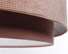 BPS Koncept DUM-034 Hängeleuchte DOBLO Velourss strukturiert und Samtstoff auf PVC-Basis rosa 1xE27 60W H:107 Ø60cm dimmbar Bild 4