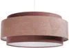 BPS Koncept DUM-034 Hängeleuchte DOBLO Velourss strukturiert und Samtstoff auf PVC-Basis rosa 1xE27 60W H:107 Ø60cm dimmbar Bild 2