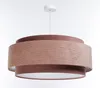 BPS Koncept DUM-034 Hängeleuchte DOBLO Velourss strukturiert und Samtstoff auf PVC-Basis rosa 1xE27 60W H:107 Ø60cm dimmbar Bild 5