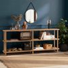 Dmora Bücherregal Fulgence, Büroregal, Mobiler Buchhalter, Bücherbrett, 180x35 h75 cm, Eiche Bild 2