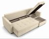 AX LIVING Ecksofa ELIF Creme mit Schlaffunktion L-Form, Sofa mit Bettkasten - Moderne Ecksofa, Wohnzimmer Ecksofa - Eckcouch Creme - Rechts Bild 3