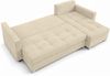 AX LIVING Ecksofa ELIF Creme mit Schlaffunktion L-Form, Sofa mit Bettkasten - Moderne Ecksofa, Wohnzimmer Ecksofa - Eckcouch Creme - Rechts Bild 5