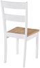 vidaXL Esszimmerstühle 2 Stk. Weiß Massivholz Gummibaum 245368 Bild 5
