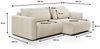 Ecksofa Sofa mit Schlaffunktion CHAIRA Stoff Curio Grün Ottomane Rechts Bild 4
