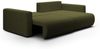 Ecksofa Sofa mit Schlaffunktion CHAIRA Stoff Curio Grün Ottomane Rechts Bild 2