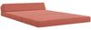 vidaXL Klappsofa Bett Rot-Orange 120 x 60 x 49 cm Stoff 900050 Bild 2