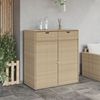 vidaXL Gartenschrank Beige 105x55x113 cm Poly Rattan 365566 Bild 3