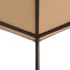 vidaXL Pavilion Partyzelt Überdachung 3x3 m Stahl Beige 43172 Bild 3