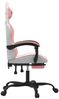 vidaXL Gaming-Stuhl mit Fußstütze Weiß und Rosa Kunstleder 3143911 Bild 4