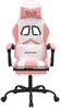 vidaXL Gaming-Stuhl mit Fußstütze Weiß und Rosa Kunstleder 3143911 Bild 3