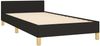 Einzelbett mit Kopfteil Stoff Schwarz 80x200 cm [3125254] Bild 5