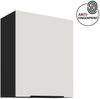 Küchen Hängeschrank 60 cm ARIA Weiss ultra matt + Schwarz matt, hochwertige Fronten mit Anti Fingerprint Beschichtung Küchenzeile Küchenblock Bild 5