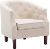 vidaXL Sessel Beige Stoff 247002 Bild 2