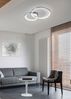 Große LED Deckenleuchte GRANADA 2 Ringe Schwarz Gold, dimmbar, Breite 85cm Bild 5