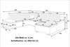 Sofa Couch Ecksofa Eckcouch Wohnlandschaft Schlaffunktion Marcello XXL Weiß Grau Bild 5