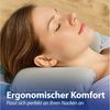 CEPEWA Nackenkissen Nackenkissen aufblasbar PVC schwarz grau blau 22cm ergonomisch faltbar Bild 4