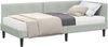 vidaXL Eckbettgestell mit Matratze Sonstiges 2 pcs Hellgrau Samt 3393758 Bild 2