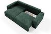 Ecksofa mit Schlaffunktion NATALIA in Stoff Tilia Grün Ottomane Links Bild 4