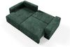 Ecksofa mit Schlaffunktion NATALIA in Stoff Tilia Grün Ottomane Links Bild 5