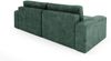 Ecksofa mit Schlaffunktion NATALIA in Stoff Tilia Grün Ottomane Links Bild 3