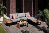 Primaster Gartenmöbel-Set Vulcano Holz/Aluminium Ecksofa Sitzgruppe Lounge Set Bild 4