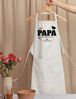 Youth Designz Grillschürze Herren Schürze Bei Papa Schmeckt es am besten Print Kochschürze, mit lustigem Spruch & Logo Aufdruck Bild 2
