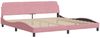vidaXL Bettgestell "Dover" Rosa 200x200 cm Samt 373257 Bild 3