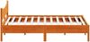 vidaXL Massivholzbett ohne Matratze Wachsbraun 200x200 Kiefernholz 3216359 Bild 5
