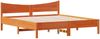 vidaXL Massivholzbett ohne Matratze Wachsbraun 200x200 Kiefernholz 3216359 Bild 3