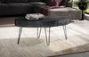 FINEBUY Couchtisch FB106347 (Massivholz Mango 100x50x40 cm, Tisch mit Schublade), Großer Wohnzimmertisch, Sofatisch Haarnadelbeine Bild 2