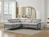 Vente-unique - CADILO Sofa Stoff Grau - B 221 cm x H 83 cm x L 279 cm Bild 1