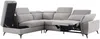Vente-unique - CADILO Sofa Stoff Grau - B 221 cm x H 83 cm x L 279 cm Bild 5