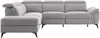 Vente-unique - CADILO Sofa Stoff Grau - B 221 cm x H 83 cm x L 279 cm Bild 3