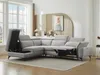 Vente-unique - CADILO Sofa Stoff Grau - B 221 cm x H 83 cm x L 279 cm Bild 2