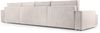 AX LIVING Weiß Sofa U mit Schlaffunktion Cedria U Wohnlandschaft 389 cm Bild 5
