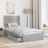 vidaXL Aufbewahrungsbett Graues Sonoma 100 x 200 cm Holzwerkstoff 3412719 Bild 3