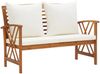 vidaXL 4-tlg. Garten-Lounge-Set mit Auflagen Massivholz Akazie 3057987 Bild 4