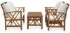 vidaXL 4-tlg. Garten-Lounge-Set mit Auflagen Massivholz Akazie 3057987 Bild 2