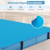 Faltbare Gymnastikmatte 122 x 122 x 10 cm dicke zweifach faltbare Gymnastik-Tumbling-Matte mit Kunstlederbezug Blau Bild 4