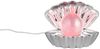 USB Muschel Tischlampe Silber Chrom mit RGB Beleuchtung, Höhe 14cm Bild 2