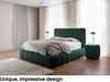 MEBLINI Polsterbett 140x200 mit Lattenrost mit Matratze - CARLOS - Grün Boucle - Bubble Bett - Cloud Bett - Marshmallow Bed - Kopfteil Bett mit Stauraum Bild 2