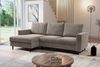 Selsey 'Nalika' Ecksofa mit Schlaffunktion, Kordsamt-Bezug, beige, linksseitig, 90 x 230 x 143 cm Bild 2