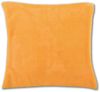 Kissenhülle Kuschel 60x60cm Kissenbezug Dekokissen Auswahl: hellorange - marigold ohne Füllung Bild 2